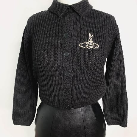 1950s style Mischief knit (Black)