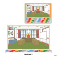 アクリルジオラマ「あはれ！名作くん」04/竜宮小学校生徒会室(背景イラスト)