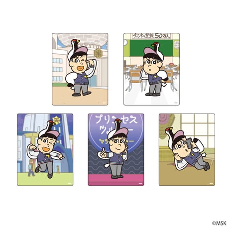 アクリルカード「あはれ！名作くん」02/つる公ver. ブラインド(5種)(公式イラスト)