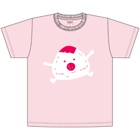 【Kidsサイズ】Tシャツ（むすび・ベビーピンク）