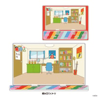 アクリルジオラマ「あはれ！名作くん」03/名作くんの部屋(背景イラスト)