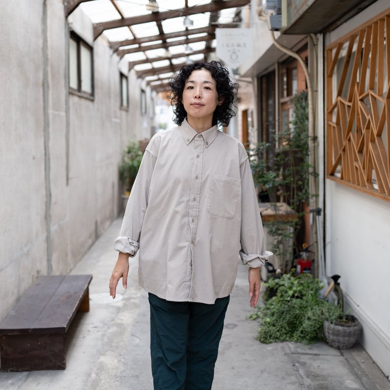 PAPERSKY HIKE&BIKE BIG SHIRT　グレージュ PAPERSKY HIKE&BIKE BIG SHIRT | GOOD TIME outdoors