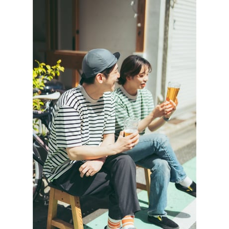 BRING／DRYCOTTONY ヘビーウェイトボーダーTシャツ