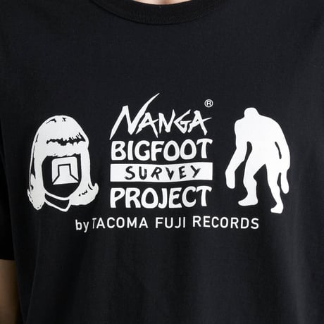 NANGA × TACOMA FUJI RECORDS ／BIGFOOT SURVEY PROJECT LOGO TEE