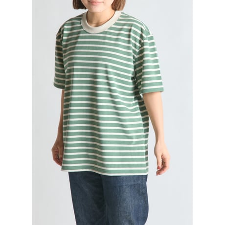 BRING／DRYCOTTONY ヘビーウェイトボーダーTシャツ