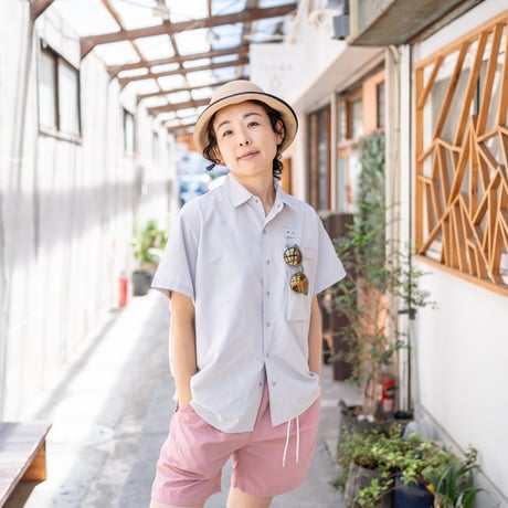 PAPERSKY WEAR ペーパースカイウェア／HIKE&BIKE CAVE BIG HALF SHIRT with Foxfire