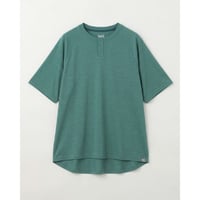 SN／JP 140 スナップ ヘンリーネック ショートスリーブ Tシャツ(ユニセックス)