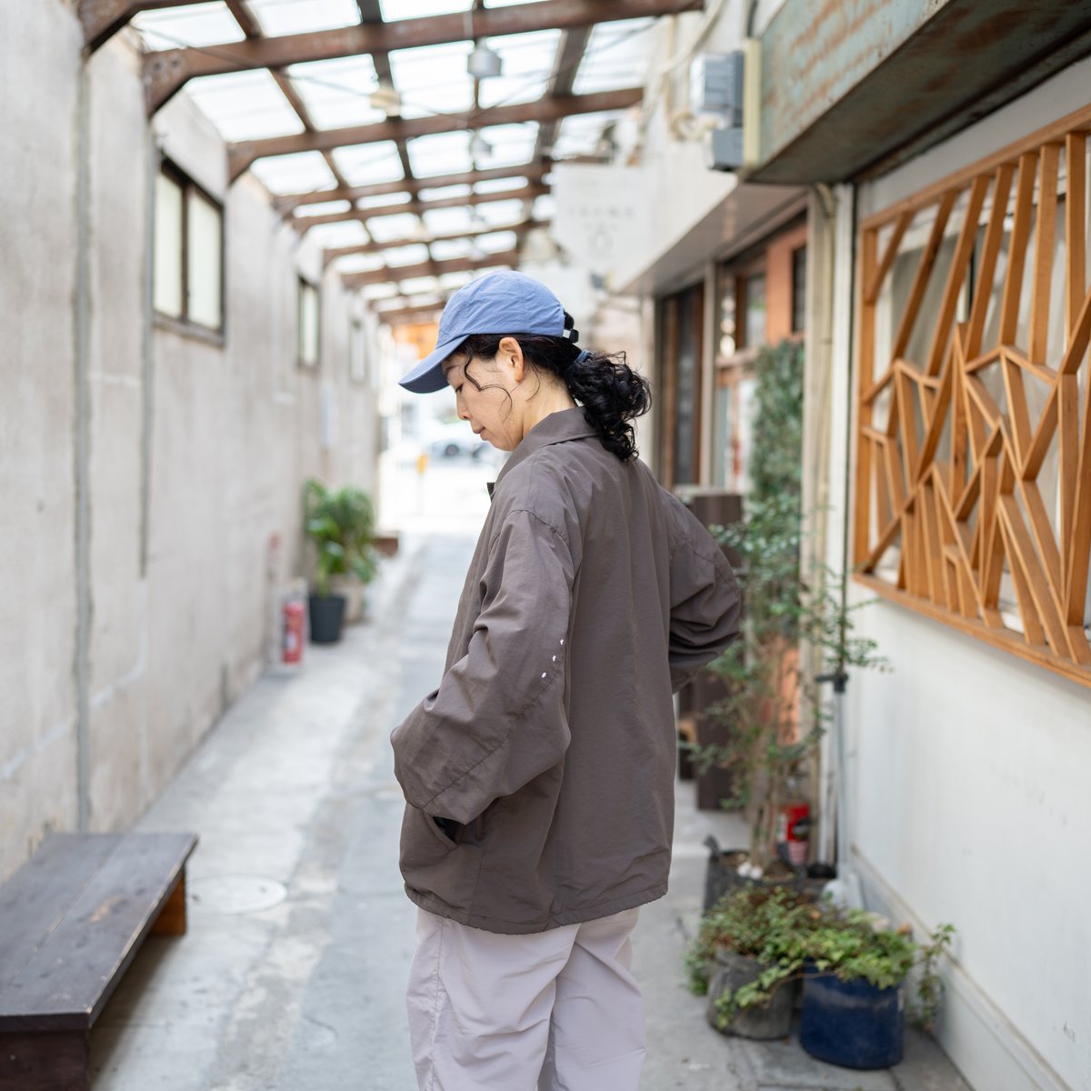 マンネンロウ　コーチジャケット　HARVEST COACH JACKET 迷迭香 マンネンロウ／NYLON HARVEST COACH JACKET | 旅道具と人 H