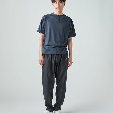 SN／JP 140 スナップ ヘンリーネック ショートスリーブ Tシャツ(ユニセックス)