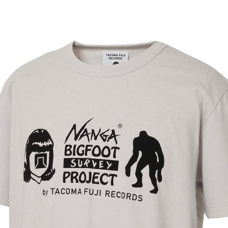 TACOMA FUJI RECORDS × NANGA コラボ Ｔシャツ GRY NANGA ナンガ Tシャツ 半袖 メンズ タコマフジレコード ビッグ