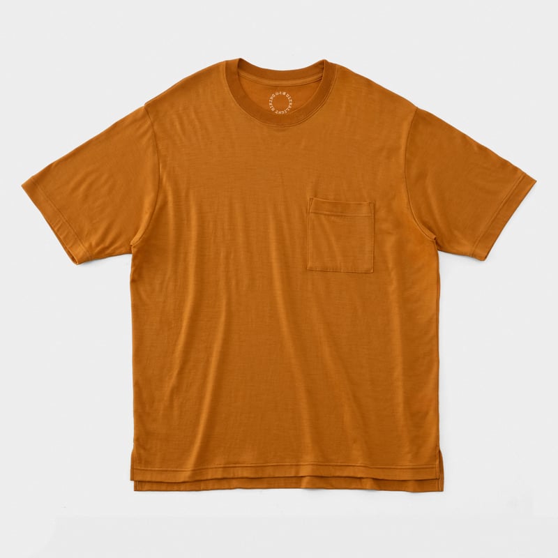 山と道／100% Light Merino Pocket T-shirt - Unisex (