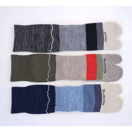 atelierbluebottle アトリエブルーボトル / Hiker's SOCKS - STRIPED