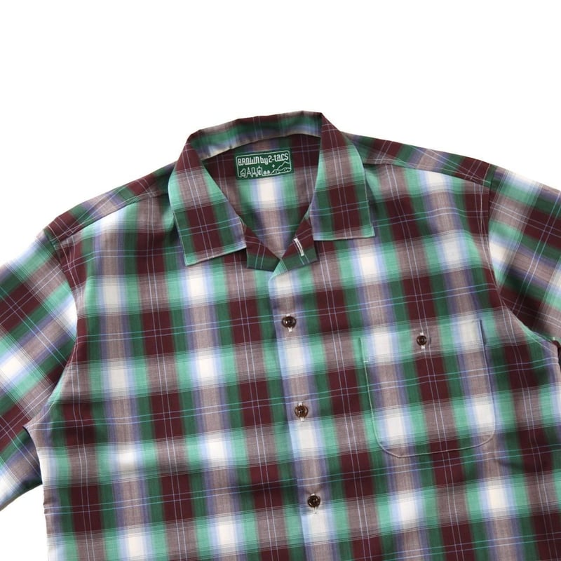 新品未使用 BROWN by 2-tacs オープンカラー シャツ M BROWN by 2-tacs/ブラウンバイツータックス Open Collar