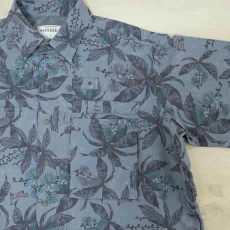 PAPERSKY WEAR ペーパースカイウェア／HIKE&BIKE CAVE BIG HALF SHIRT with Foxfire