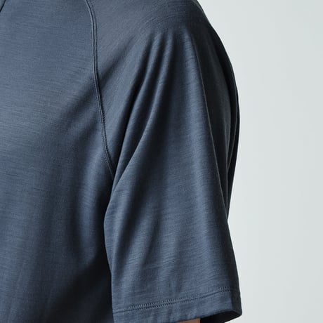 SN／JP 140 スナップ ヘンリーネック ショートスリーブ Tシャツ(ユニセックス)