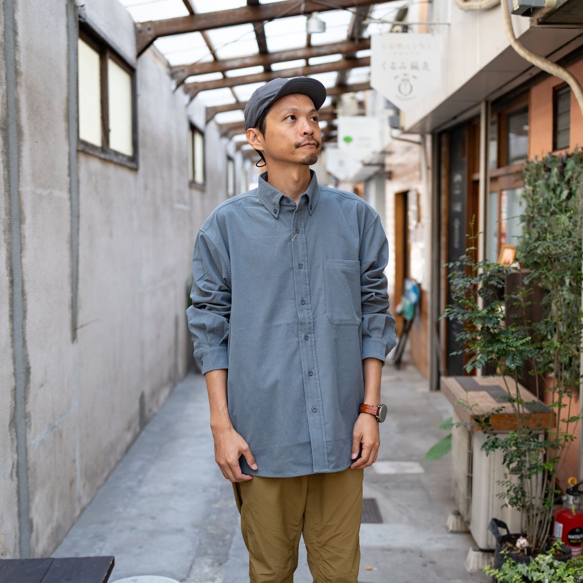 PAPERSKY WEAR ペーパースカイウェア ／ HIKE&BIKE CAVE CORDUROY BIG SHIRT