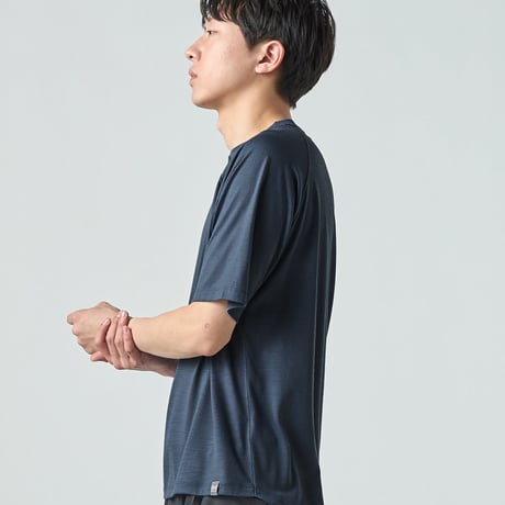 SN／JP 140 スナップ ヘンリーネック ショートスリーブ Tシャツ(ユニセックス)