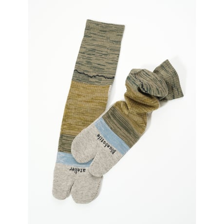 atelierbluebottle アトリエブルーボトル / Hiker's SOCKS - STRIPED