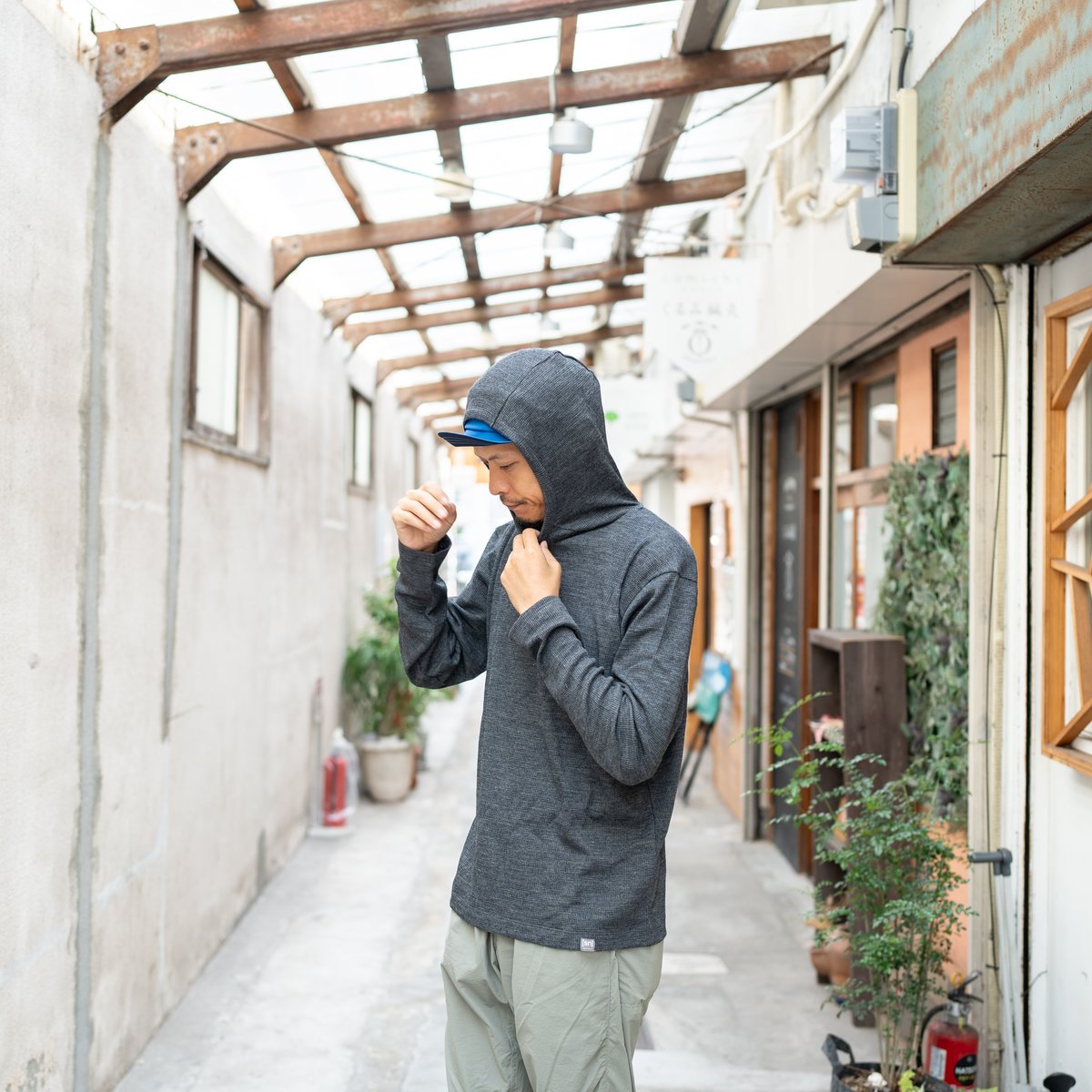 SN ／ JP 190 ワッフル フーディー ロングスリーブ(ユニセックス) | 旅