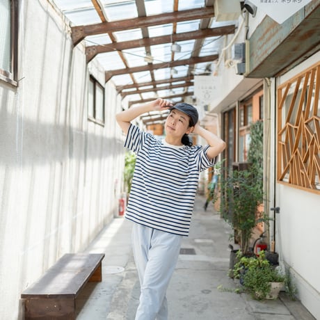 BRING／DRYCOTTONY ヘビーウェイトボーダーTシャツ
