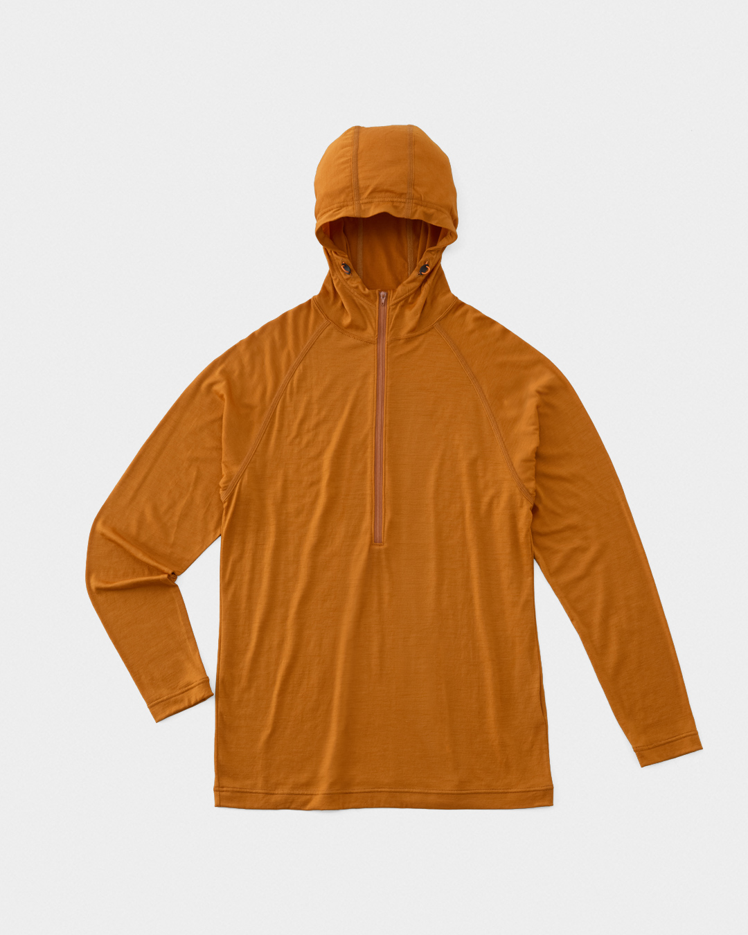 山と道／100％ Light Merino Half Zip Hoody - Unisex (