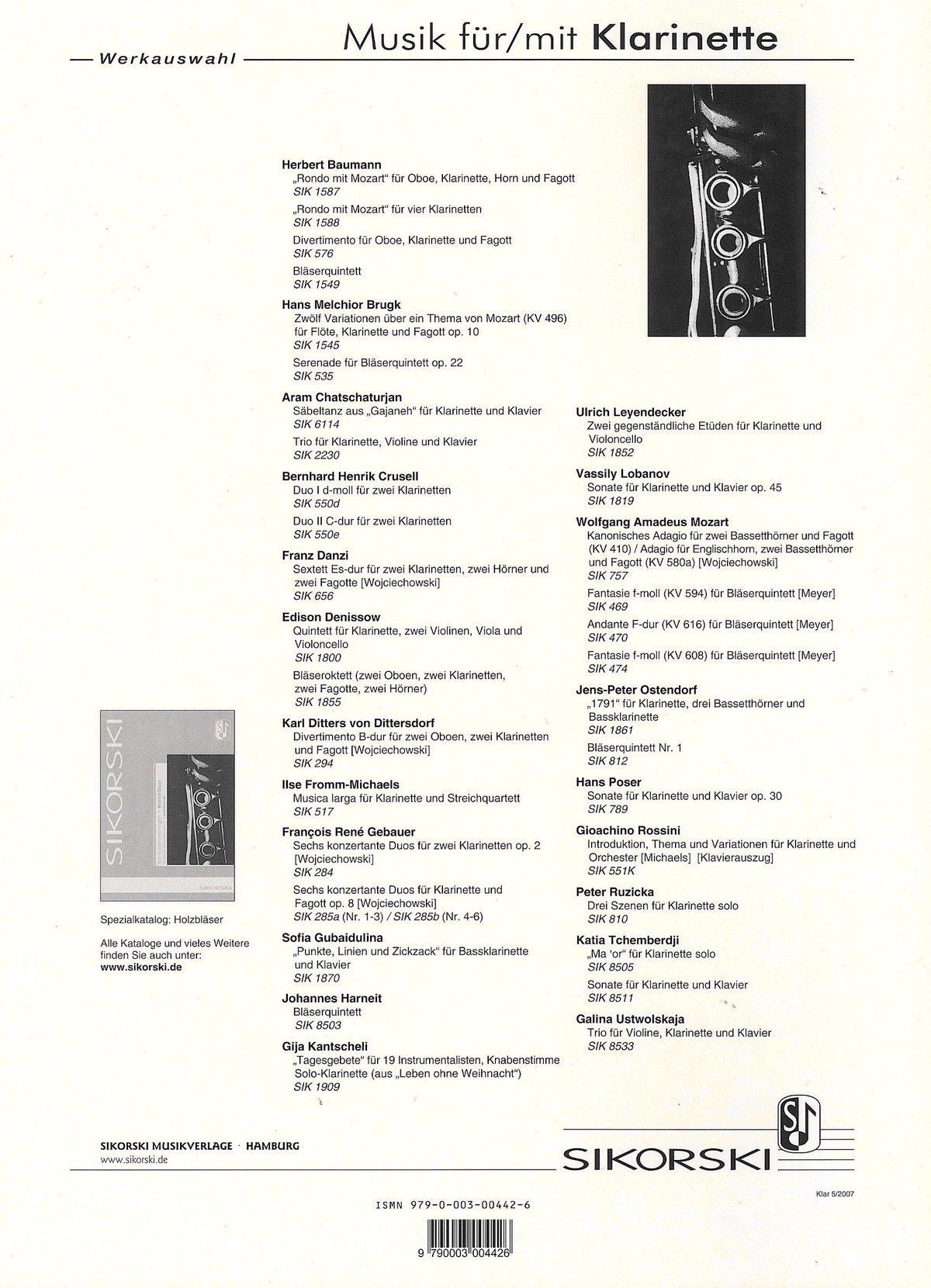 SIK461】F. メンデルスゾーン：2つの演奏会用小品 Op. 113, 114 ※B♭ク
