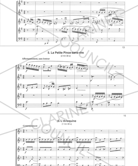 【GB5101】F. クープラン：６つの小品  (「クラヴサン曲集」より)