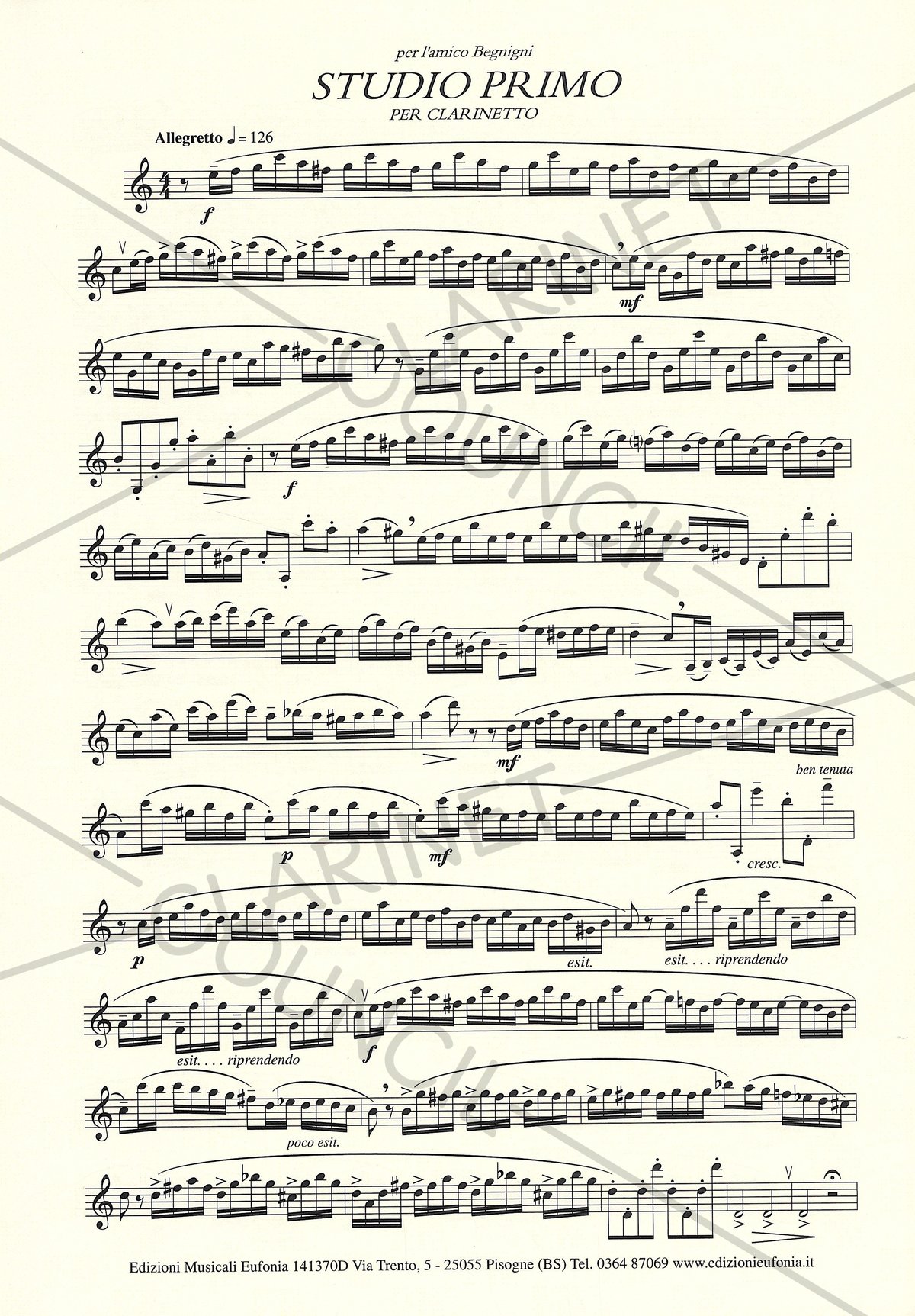 141370C】G. ドニゼッティ：練習曲 (スタジオ・プリモ) | クラカンマルシェ