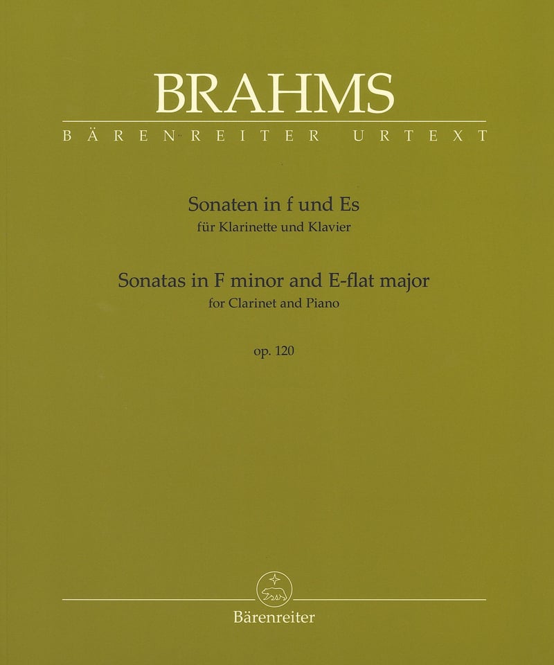 BA10906】J. ブラームス：2つのクラリネット・ソナタ Op. 120 (ヘ短調