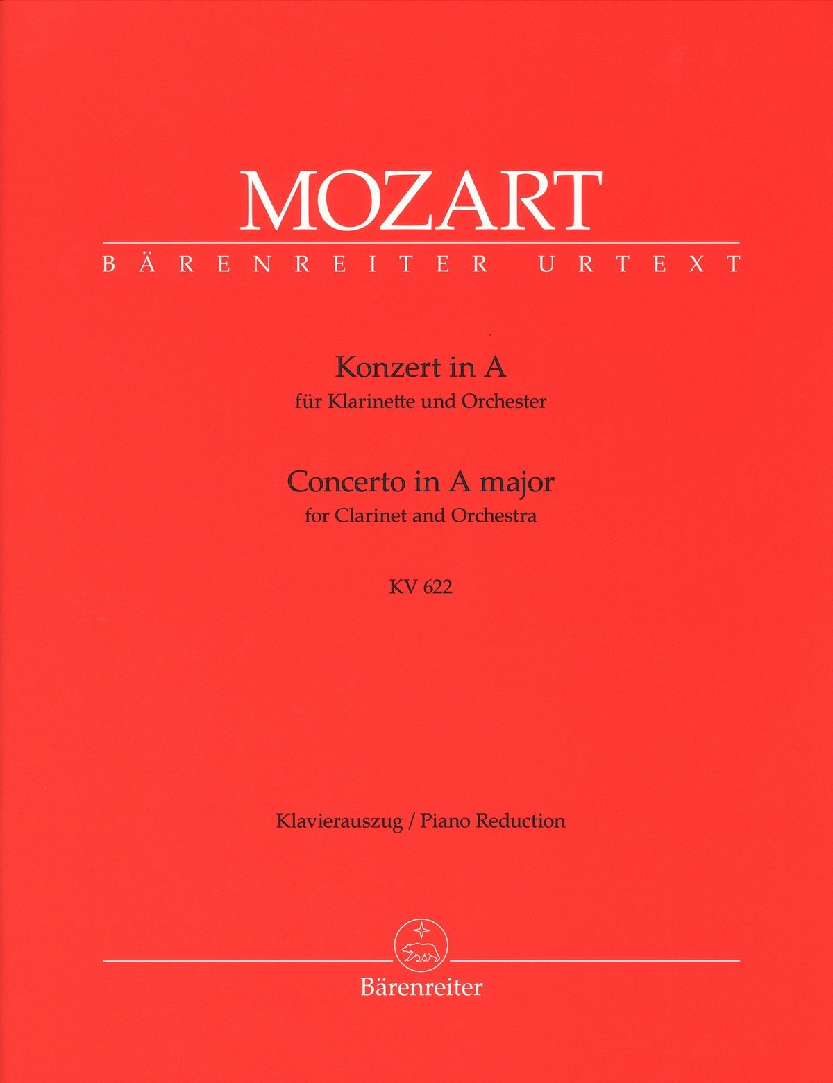 BA4773-90】W.A. モーツァルト：クラリネット協奏曲 イ長調 KV