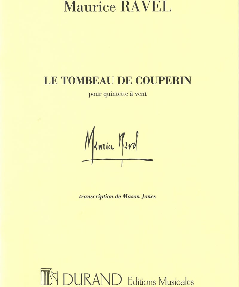 DR01402501】M. ラヴェル：クープランの墓 《スコア》 | クラカンマルシェ
