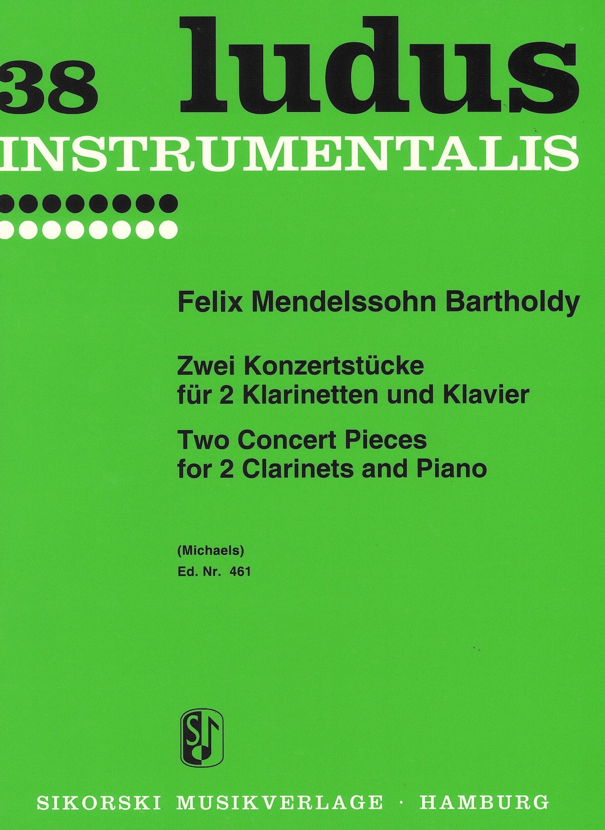 SIK461】F. メンデルスゾーン：2つの演奏会用小品 Op. 113, 114 ※B♭ク