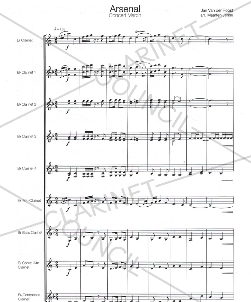 ○ ブラスバンド楽譜 ファンデルロースト / Signature