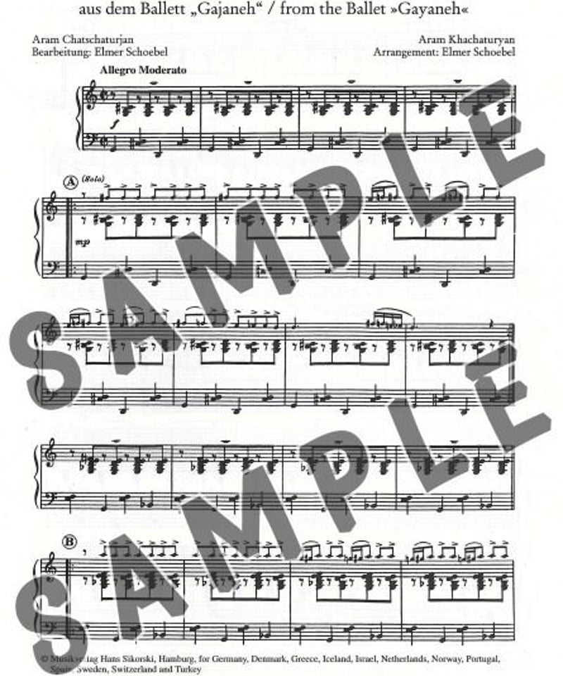 SIK6114】A. ハチャトゥリアン：剣の舞 (バレエ音楽「ガイーヌ」より