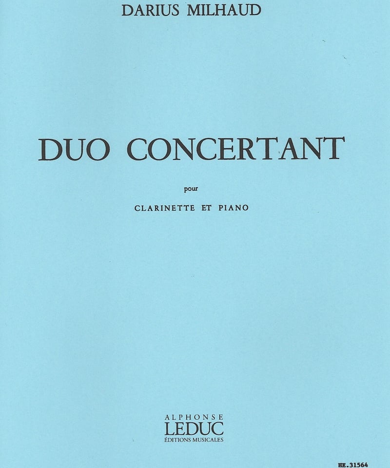 ミヨー デュオコンチェルタント ALHE31564】D. ミヨー：デュオ・コンチェルタント | クラカンマルシェ