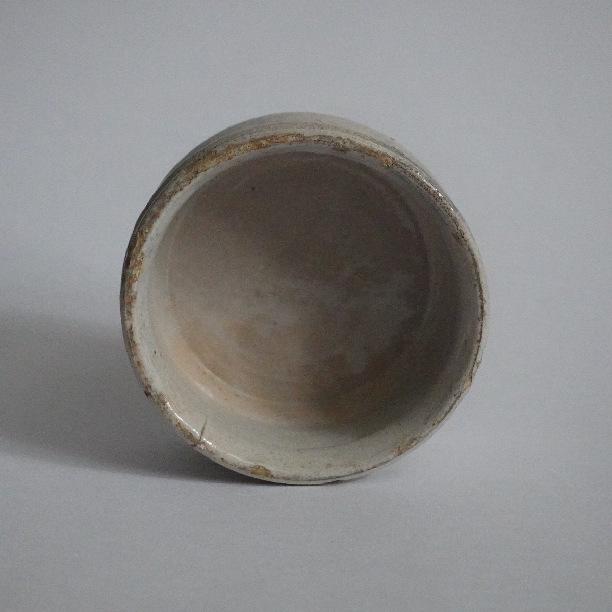 オランダ デルフト 白釉 薬壺 軟膏入れ ointment pot 白デルフト