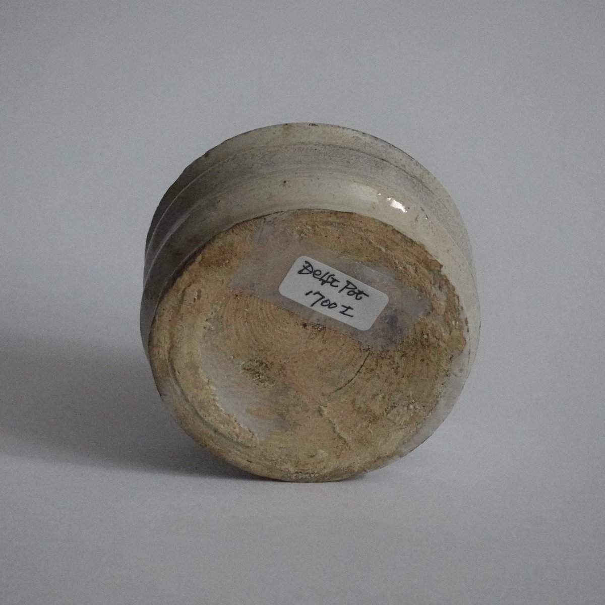 オランダ デルフト 白釉 薬壺 軟膏入れ ointment pot 白デルフト