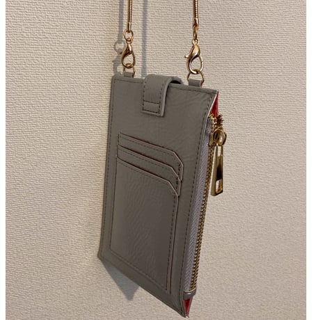 アンバースマホショルダー　シルバー