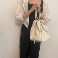 エッセン巾着2WAYトート　アイボリー