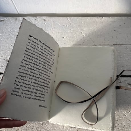LEATHER COVERED HANDMADE PAPER NOTE BLACK