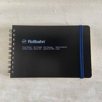 ロールバーン　ポケット付きメモ　横型M ブラック