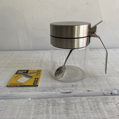 spice jar with spoon