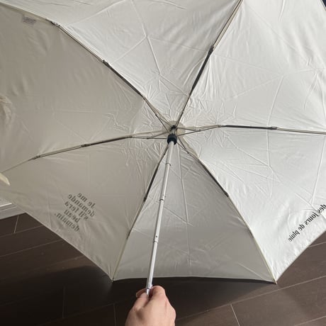 フレンチワーズ mini 折り畳み傘　オフホワイト