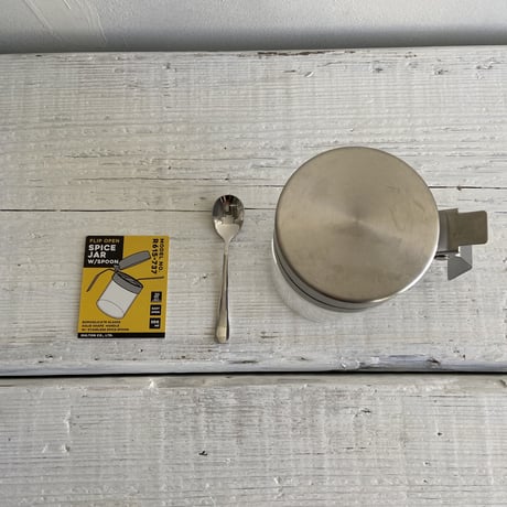 spice jar with spoon