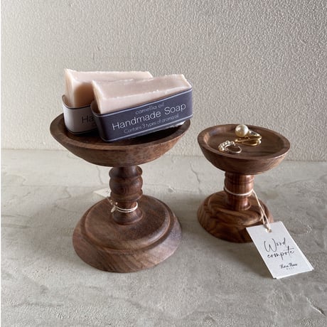 WOOD キャンドルスタンド　コンポートS