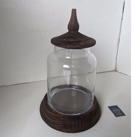 ウッド蓋つきジャー　ドロア Sサイズ