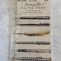 フラットペーパーペン　6本セット