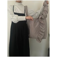 パースフリルトート　グレー