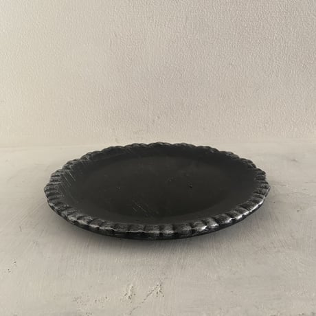 レースソーサー ラウンド L BK
