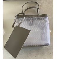 ヴァインメッシュ2WAYトート　ホワイトドット